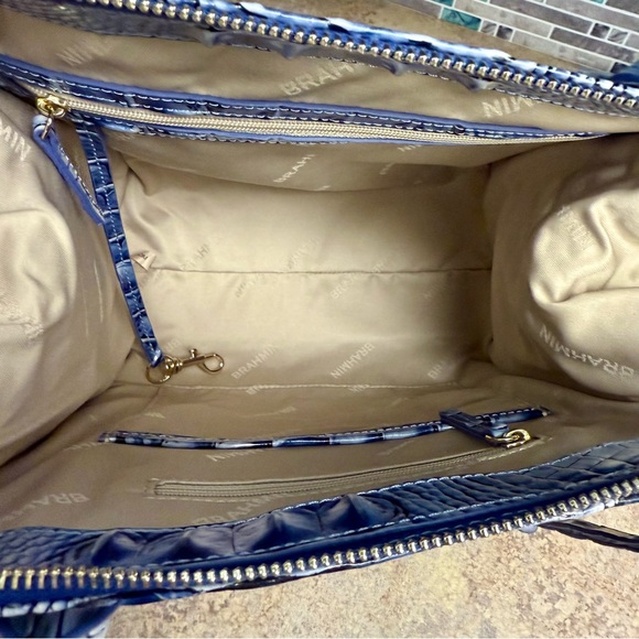 NWT Brahmin Small Caroline Bellbottom Blue purse - Picture 7 of 7